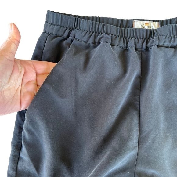 Marine Layer Allison Pull-On Casual Pants Black Dolphin Hem Stretch Size XS GUC - Picture 5 of 8